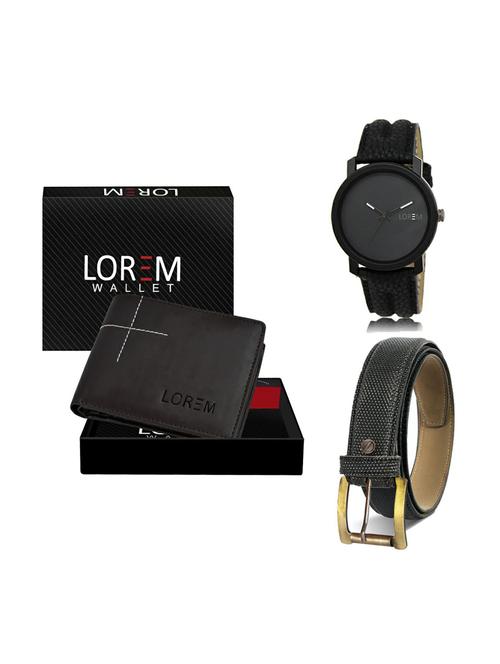 belt, wallet & watch gift combo - 19269339 - Very Small Image - 1