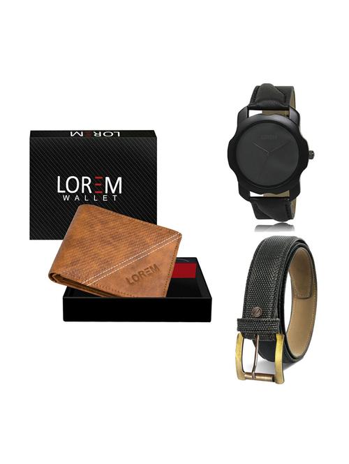 belt, wallet & watch gift combo - 19269376 - Very Small Image - 1