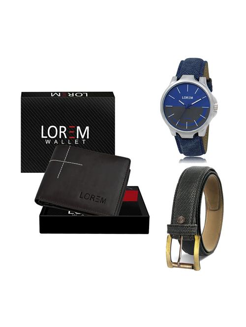 belt, wallet & watch gift combo - 19269474 - Very Small Image - 1