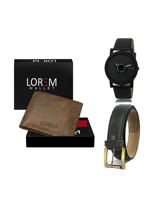 belt, wallet & watch gift combo - 19269502 - Very Small Image - 1
