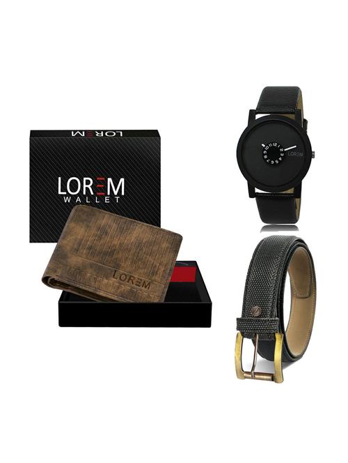 belt, wallet & watch gift combo - 19269506 - Very Small Image - 1