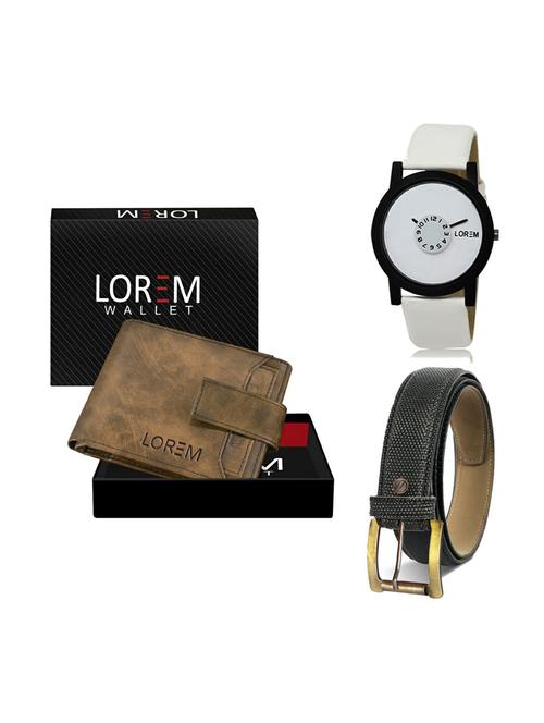 belt, wallet & watch gift combo - 19269546 - Very Small Image - 1