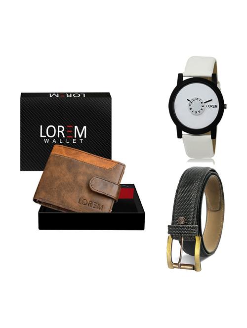 belt, wallet & watch gift combo - 19269567 - Very Small Image - 1