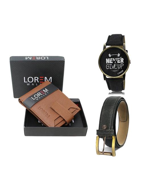 belt, wallet & watch gift combo - 19269578 - Very Small Image - 1