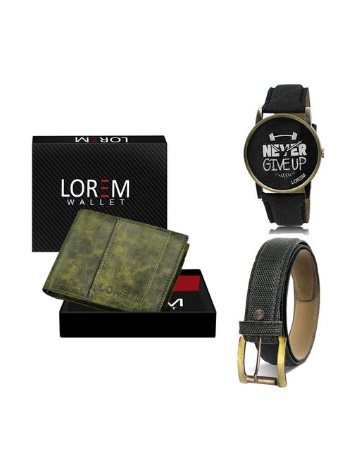 belt, wallet & watch gift combo - 19269586 - Very Small Image - 1