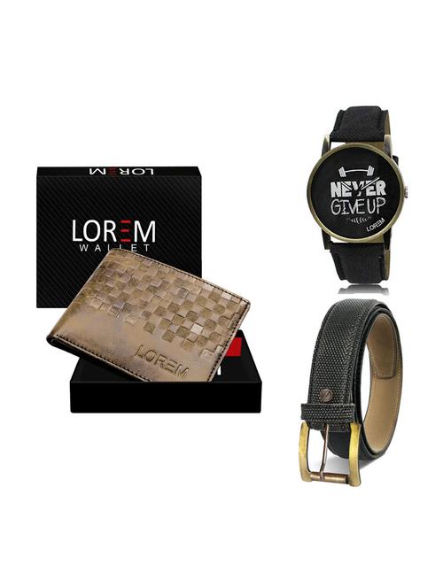belt, wallet & watch gift combo - 19269604 - Very Small Image - 1