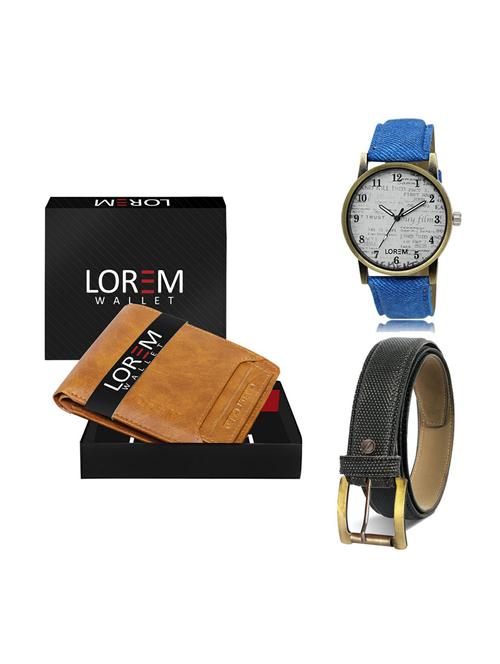 belt, wallet & watch gift combo - 19269619 - Very Small Image - 1