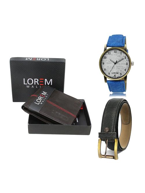 belt, wallet & watch gift combo - 19269620 - Very Small Image - 1