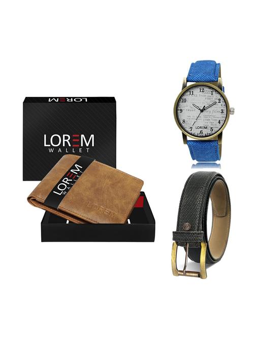 belt, wallet & watch gift combo - 19269626 - Very Small Image - 1
