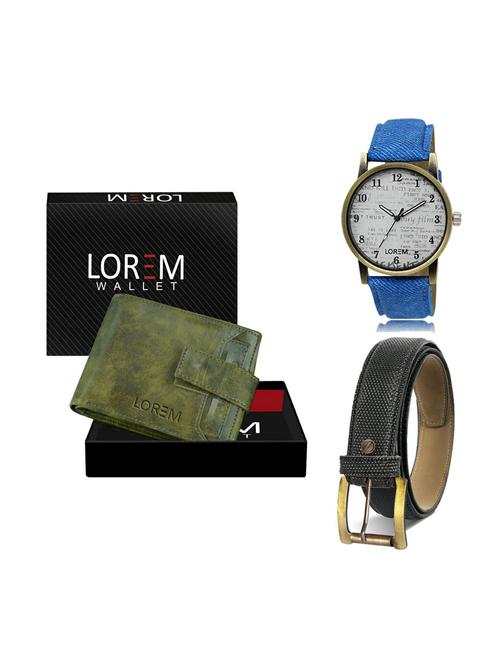 belt, wallet & watch gift combo - 19269635 - Very Small Image - 1