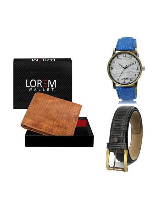 belt, wallet & watch gift combo - 19269642 - Very Small Image - 1