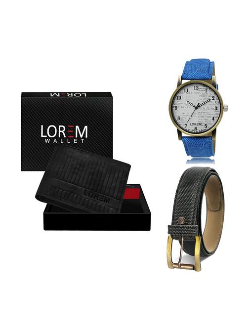 belt, wallet & watch gift combo - 19269644 - Very Small Image - 1