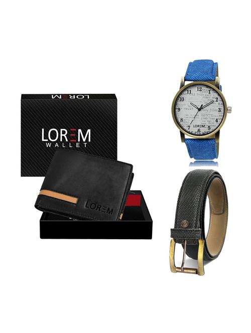 belt, wallet & watch gift combo - 19269655 - Very Small Image - 1
