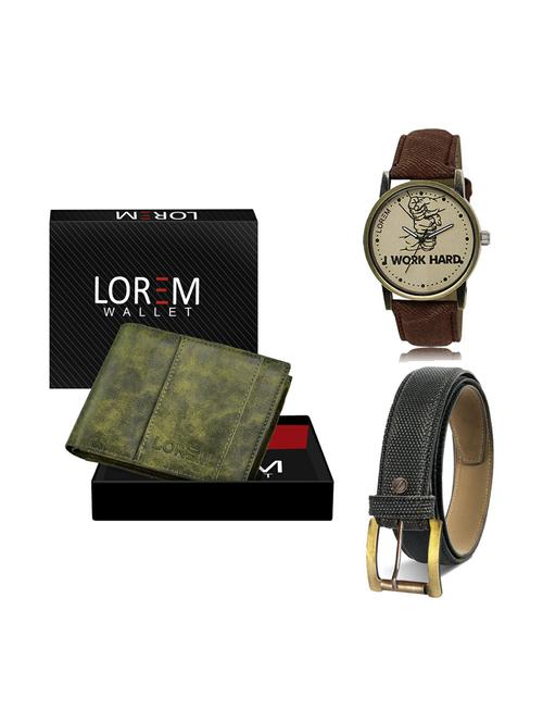 belt, wallet & watch gift combo - 19269676 - Very Small Image - 1