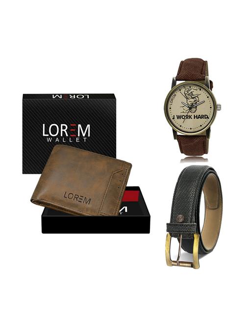 belt, wallet & watch gift combo - 19269682 - Very Small Image - 1