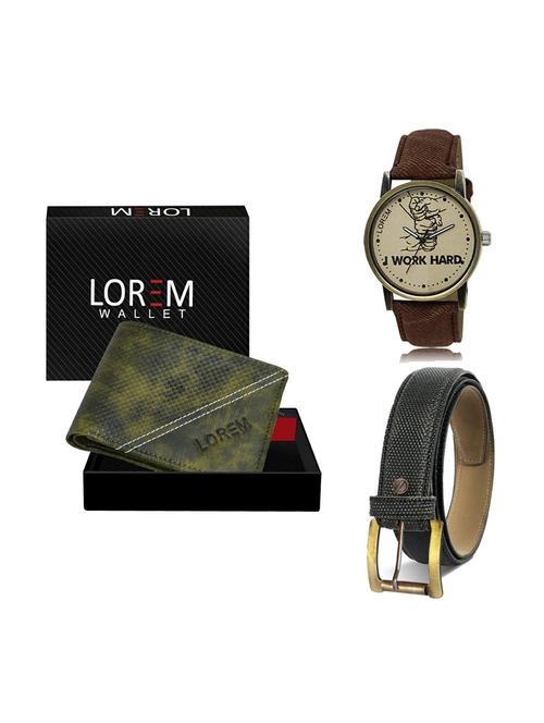 belt, wallet & watch gift combo - 19269692 - Very Small Image - 1