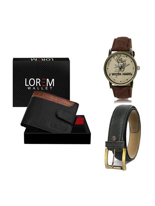 belt, wallet & watch gift combo - 19269703 - Very Small Image - 1