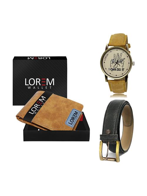 belt, wallet & watch gift combo - 19269714 - Very Small Image - 1