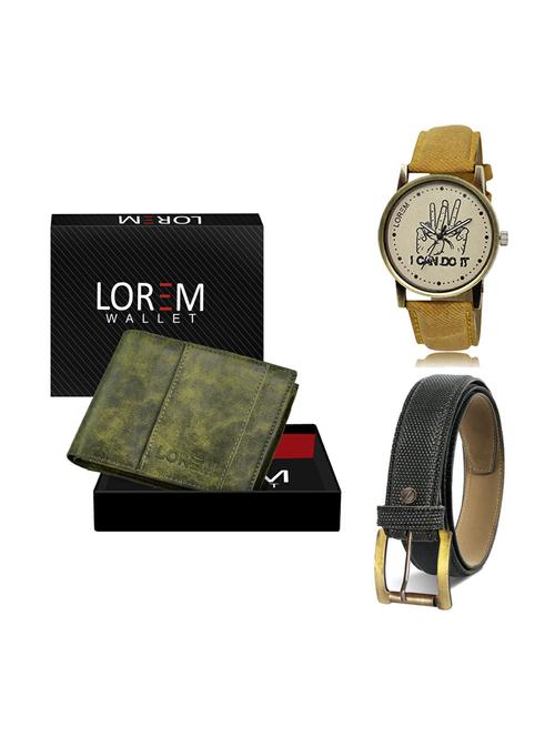 belt, wallet & watch gift combo - 19269721 - Very Small Image - 1