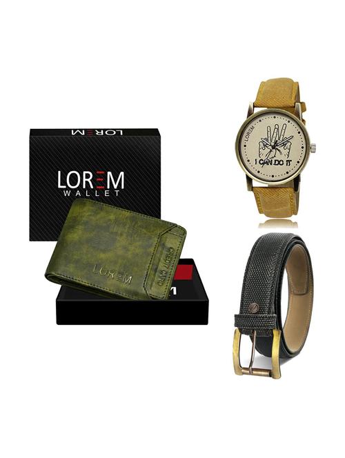 belt, wallet & watch gift combo - 19269730 - Very Small Image - 1