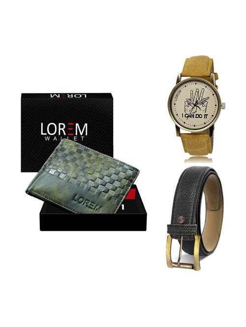 belt, wallet & watch gift combo - 19269741 - Very Small Image - 1
