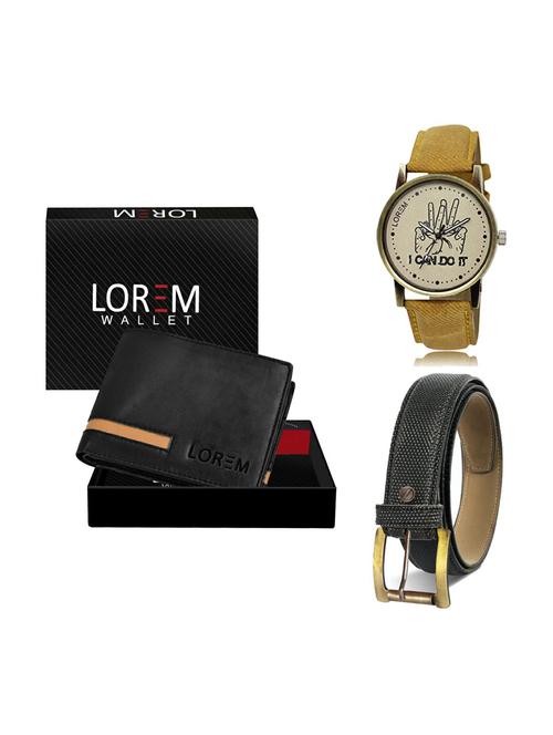 belt, wallet & watch gift combo - 19269745 - Very Small Image - 1