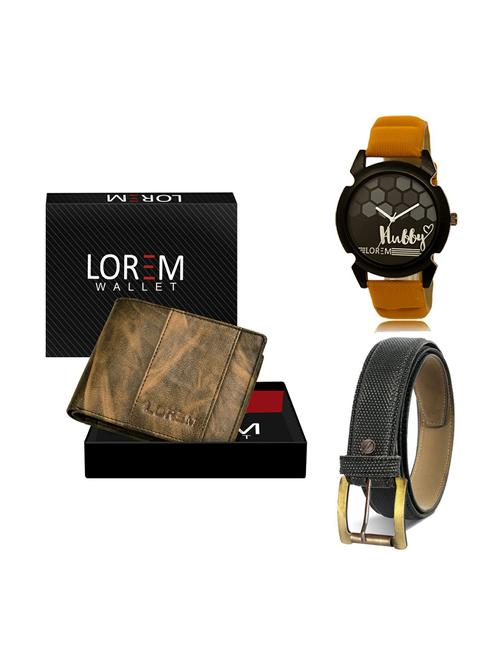 belt, wallet & watch gift combo - 19269813 - Very Small Image - 1