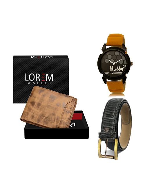 belt, wallet & watch gift combo - 19269814 - Very Small Image - 1