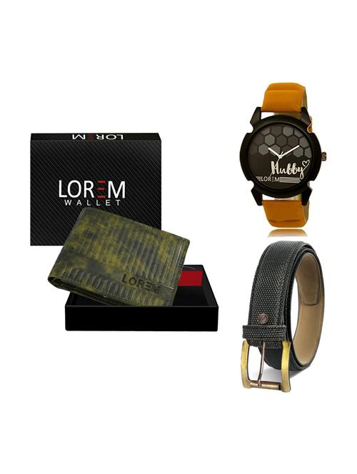 belt, wallet & watch gift combo - 19269823 - Very Small Image - 1