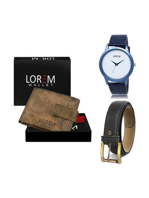belt, wallet & watch gift combo - 19269861 - Very Small Image - 1