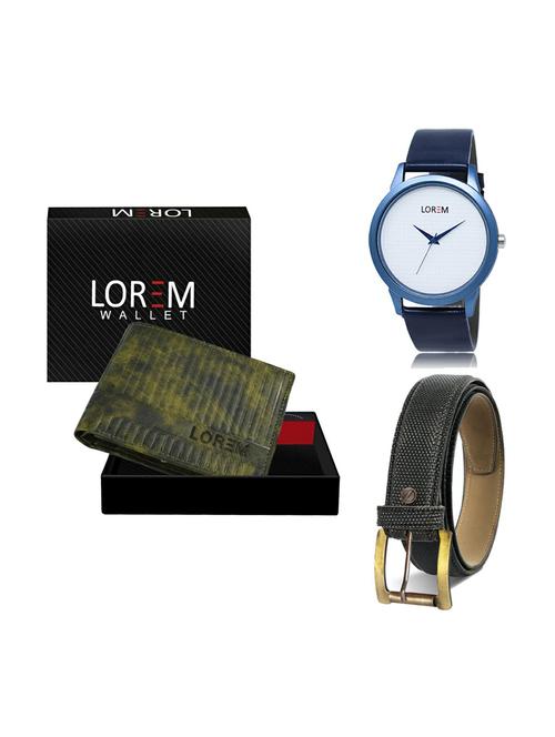 belt, wallet & watch gift combo - 19269868 - Very Small Image - 1