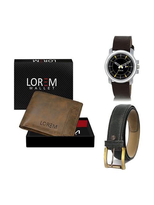 belt, wallet & watch gift combo - 19269907 - Very Small Image - 1