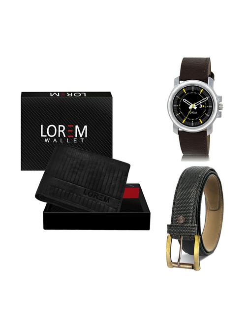 belt, wallet & watch gift combo - 19269914 - Very Small Image - 1
