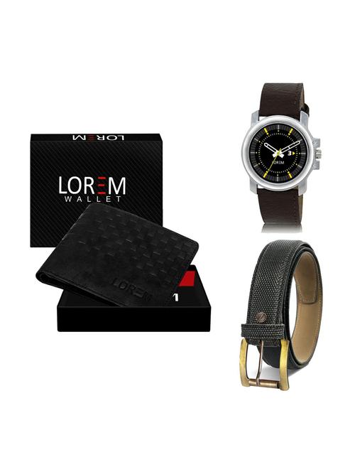 belt, wallet & watch gift combo - 19269922 - Very Small Image - 1