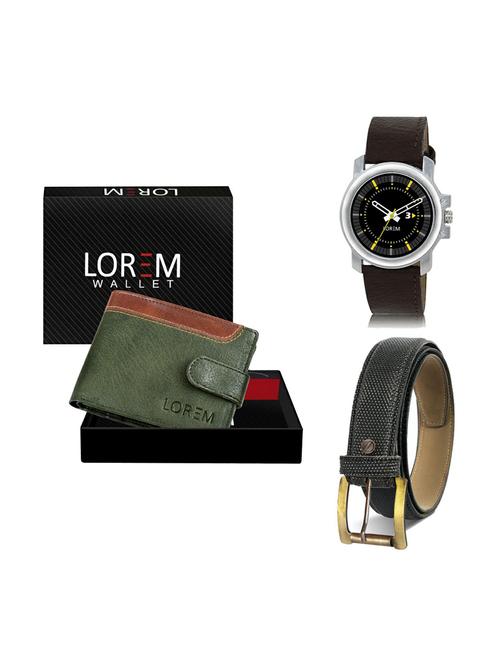 belt, wallet & watch gift combo - 19269929 - Very Small Image - 1
