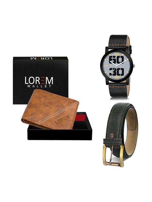 belt, wallet & watch gift combo - 19269961 - Very Small Image - 1