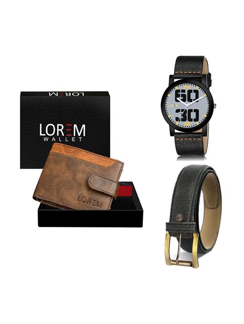 belt, wallet & watch gift combo - 19269972 - Very Small Image - 1