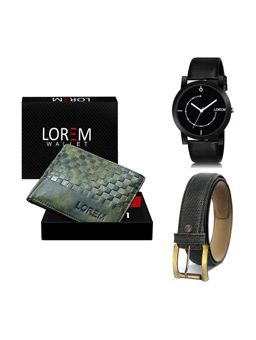 belt, wallet & watch gift combo - 19270056 - Very Small Image - 1