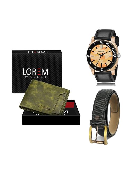 belt, wallet & watch gift combo - 19270080 - Very Small Image - 1