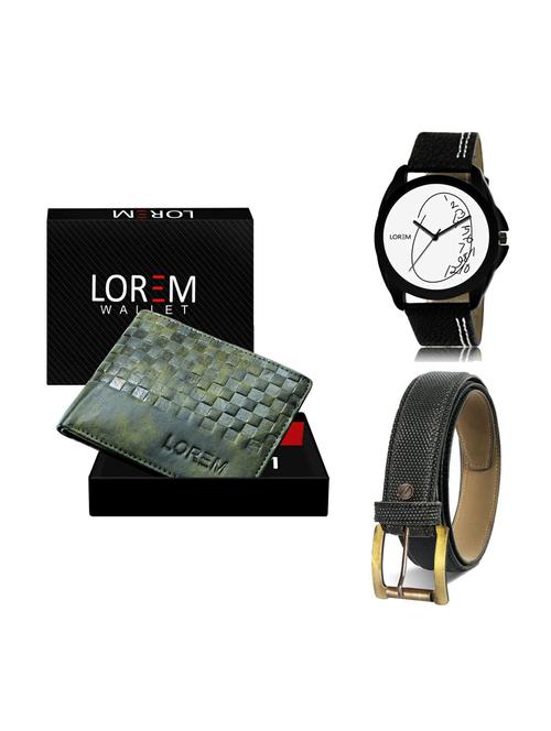 belt, wallet & watch gift combo - 19270237 - Very Small Image - 1