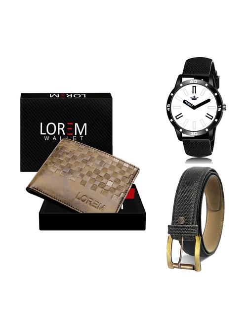 belt, wallet & watch gift combo - 19270325 - Very Small Image - 1