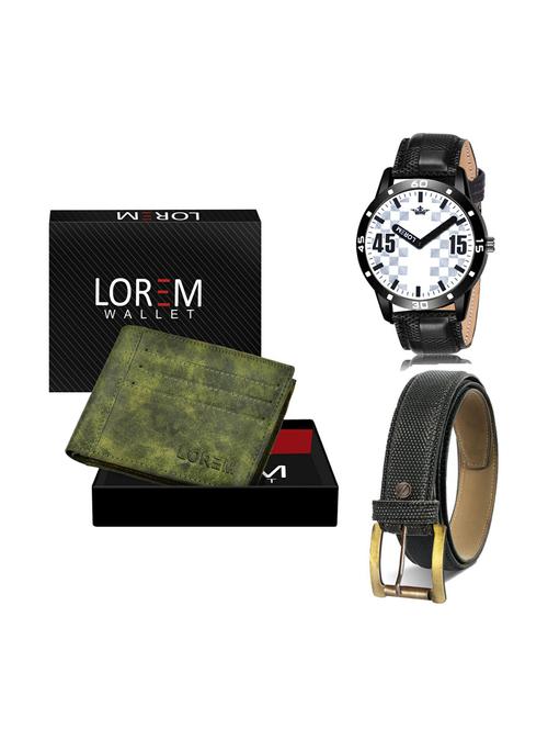 belt, wallet & watch gift combo - 19270351 - Very Small Image - 1