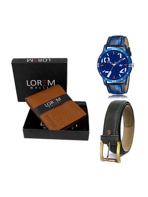 belt, wallet & watch gift combo - 19270382 - Very Small Image - 1