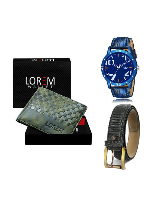 belt, wallet & watch gift combo - 19270417 - Very Small Image - 1