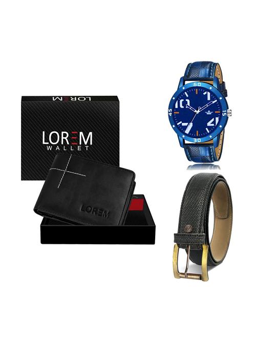 belt, wallet & watch gift combo - 19270419 - Very Small Image - 1
