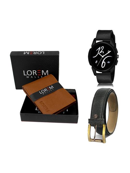 belt, wallet & watch gift combo - 19270472 - Very Small Image - 1
