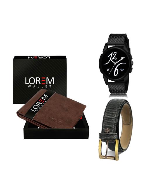 belt, wallet & watch gift combo - 19270481 - Very Small Image - 1