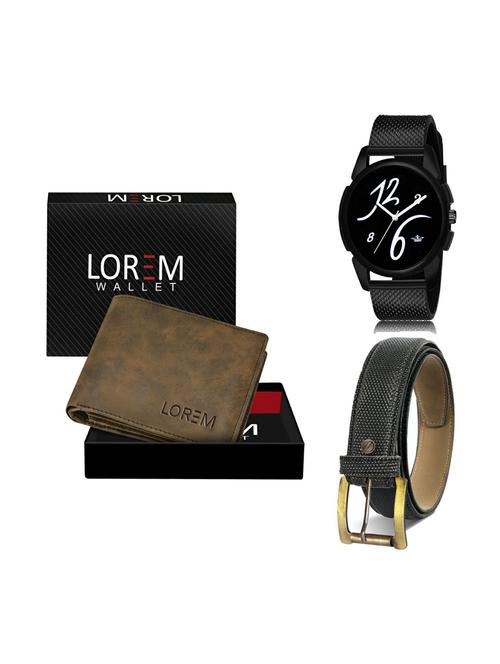 belt, wallet & watch gift combo - 19270494 - Very Small Image - 1