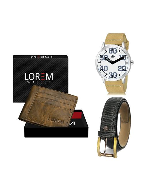 belt, wallet & watch gift combo - 19270533 - Very Small Image - 1