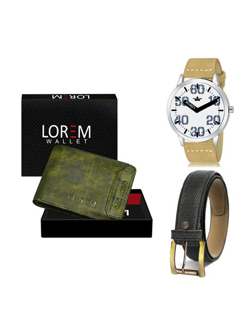 belt, wallet & watch gift combo - 19270541 - Very Small Image - 1